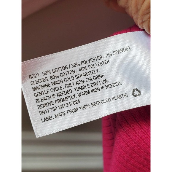 Ava & Viv Womens Pink Solid Cotton Short Sleeve Scoop Neck Top Blouse Size 4X - Picture 10 of 11